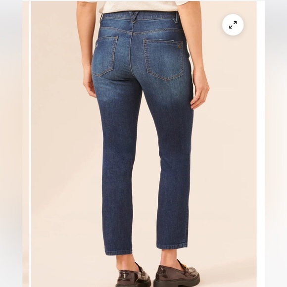 NWT Democracy Ab"solution® High Rise Distressed Blue Denim Skinny Jeans - Picture 3 of 16